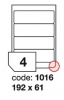 Samolep.etikety 192x61mm bl matn 4 ks/ A4