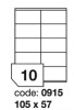 Samolep.etikety 105x57mm bl matn 10 ks/ A4