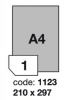 Etikety polyethylen 210x297mm bl matn laser 1 ks/ A4